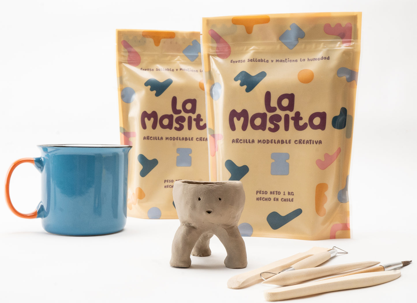 Pack 4 bolsas arcilla 1 kilo